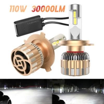 Auto Lighting System High Low Beam H13 9005 9006 LED Headlight Bulbs, F20 H11 H1 Auto H7 H4 Car LED Headlight