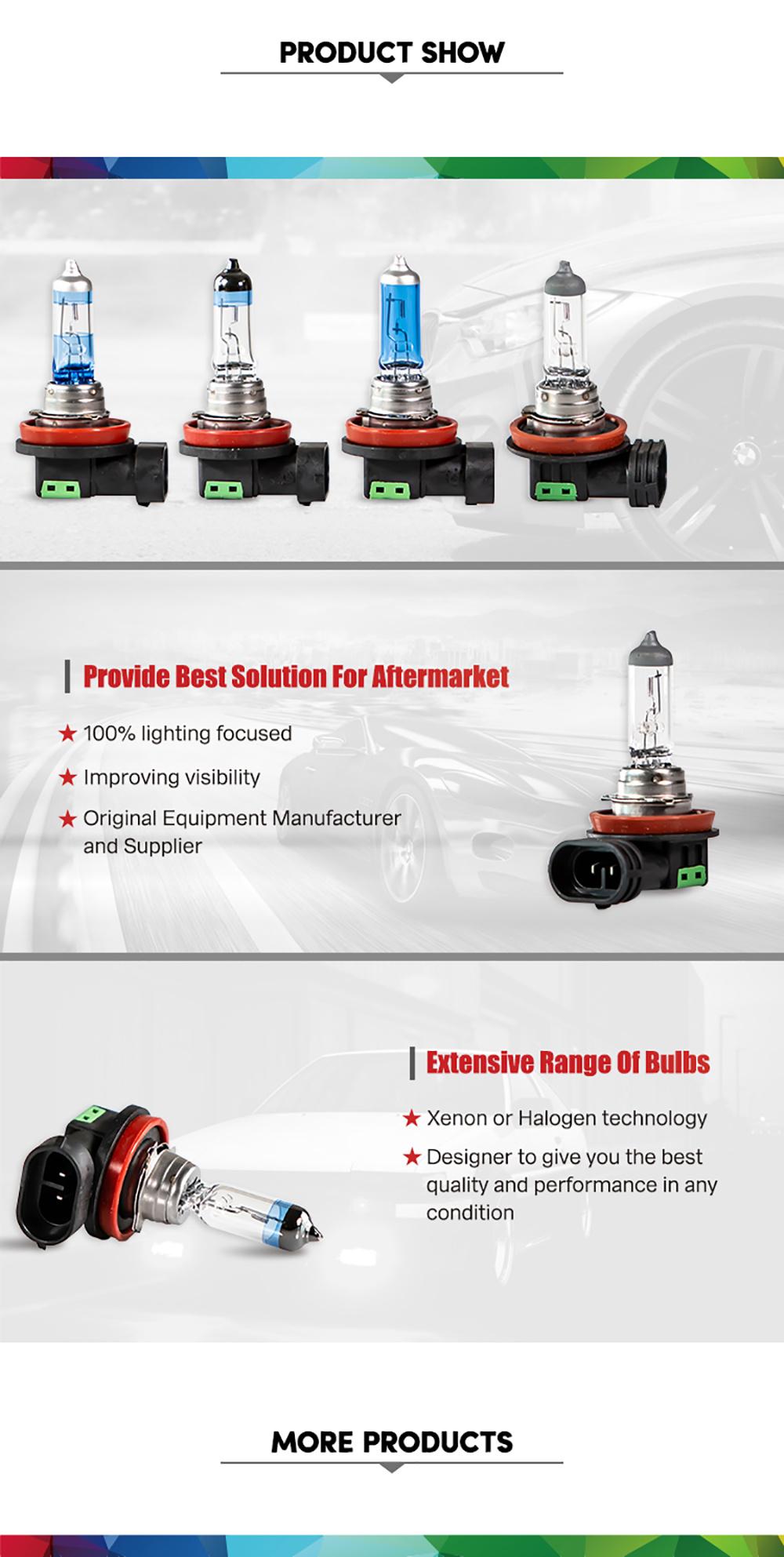 Headlight Bulb H16 12V 19W Halogen Lamp Car Lighting DOT