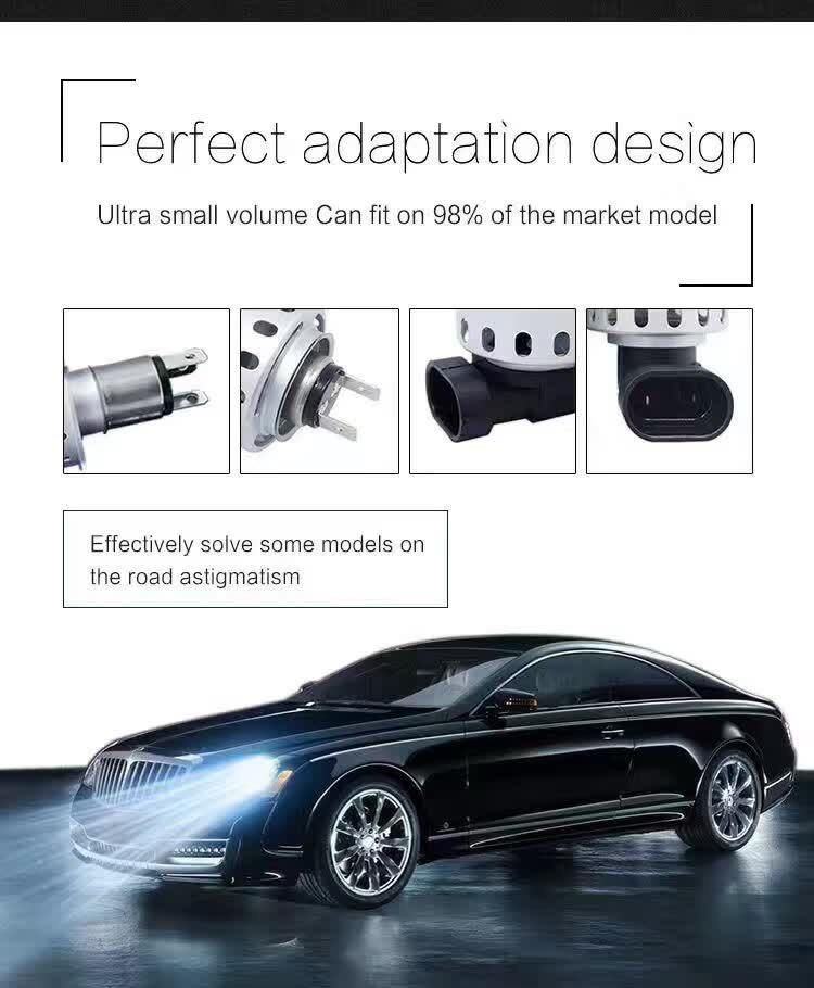 7s LED Headlights Kit 9005 9006 H1 H3 H4 H7 H8 H10 H13 9012 5202 LED Headlight