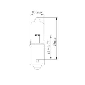 H10W 12V 10W Ba9s Hot International Standard Lamps Headlight Auto Bulbs Backup Fog Stop Tail Turn Lights Halogen for Car Bus and Truck