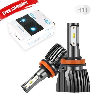 Super Bright Auto Car Light Bulbs 2500lumen 20W COB Fanless 9005 LED Headlamp