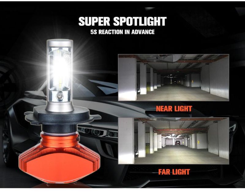 All in One 25W Red S1 H7 Car LED Headlight 4000lm Auto Bulbs LED Headlight Kits for 6500K LED Headlamp Front Light