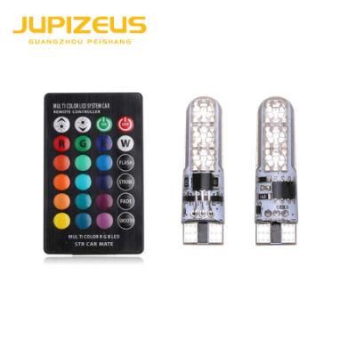 T10 5050 6SMD Remote Control Car LED T10 RGB Light Bulb T10 LED Bulbs