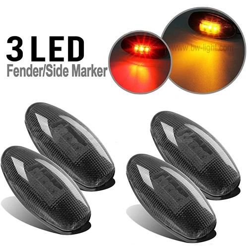 Gmc LED Marker Trailer Lights with Reflex Lens Surface Mount
