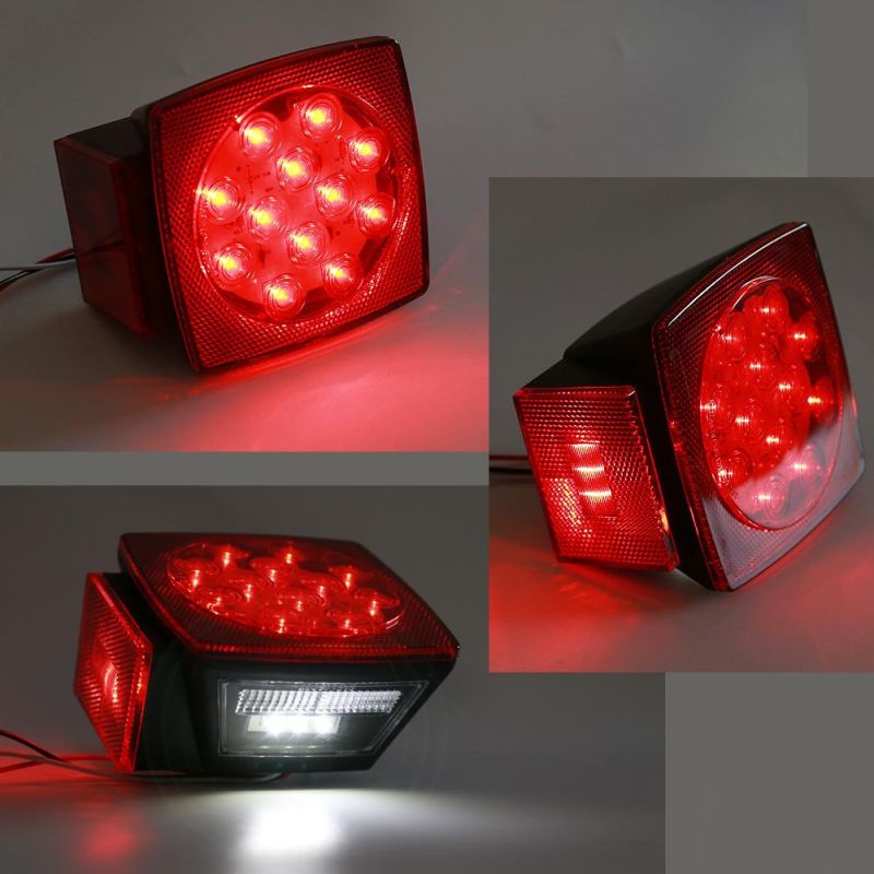 12LED Turn Signal Side Marker Lamp Truck Warning Rear Light