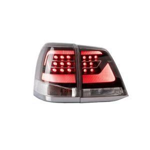 for Land Cruiser Tail Light for 2008-2015 for LC200 Taillight with LED DRL Brake Light White&Black Color