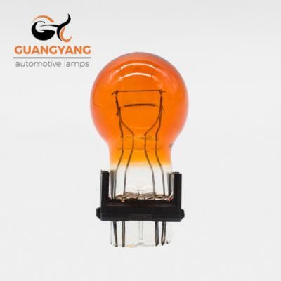 3057 Car Halogen Bulb 12V 27/7W Amber Color Car Brake Light