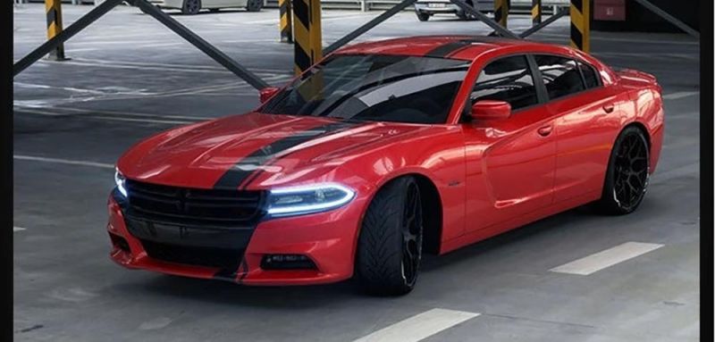 Headlight for Charger LED Headlight 2015-up with LED DRL & Flashing Turn Signal Xenon Project
