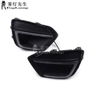 2PCS LED Daytime Running Light for Chevrolet Trax 2017 2018 2019 Yellow Turn Signal Function 12V Car DRL Fog Lamp Decoration