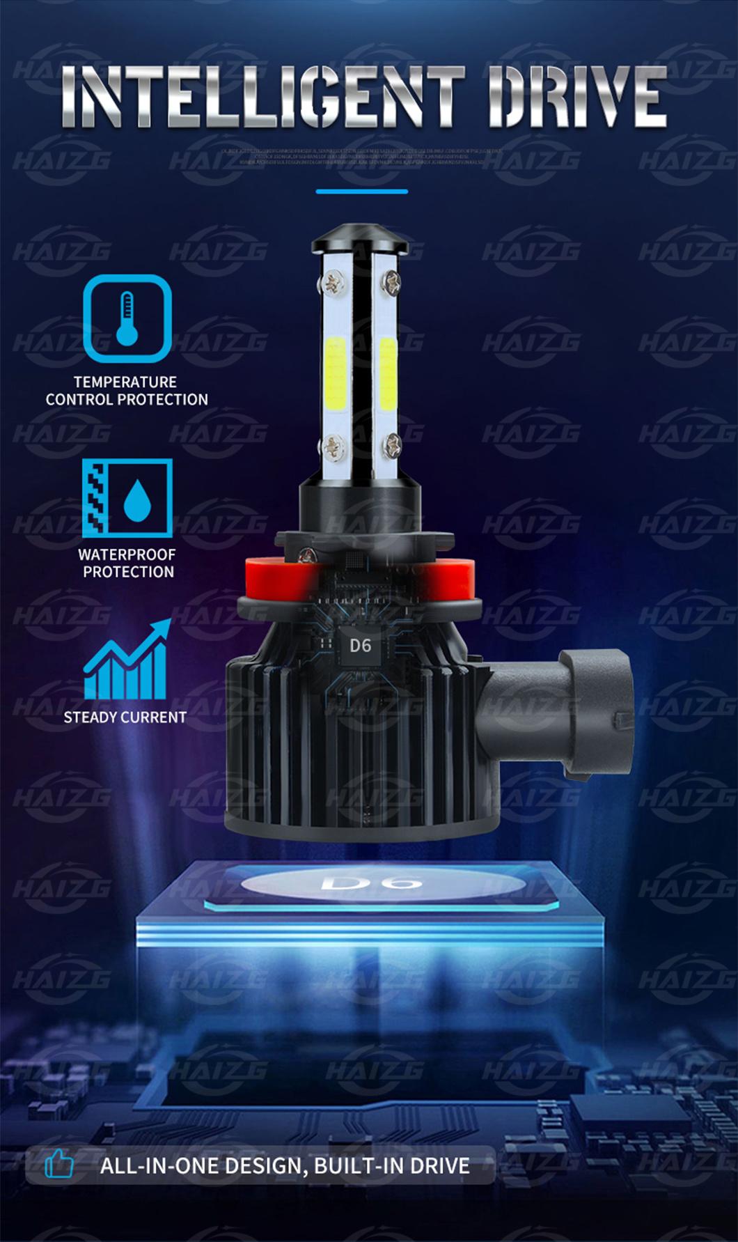 Haizg Wholesale H11 Auto Lamp LED Headlight 10000lm Car Light 50W 6500K LED Fog Light Bulb