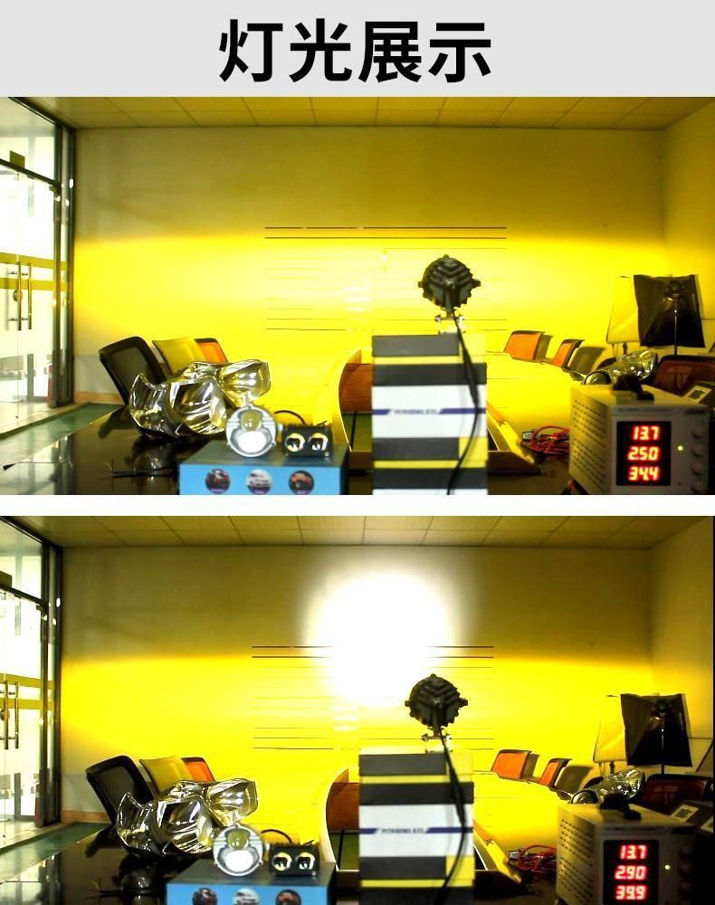 Best Selling LED Double Light Lens 70W 14000lm Motorcycle U30 LED Headlights 12V 6000K Headlight Bulbs Auto Headlamp