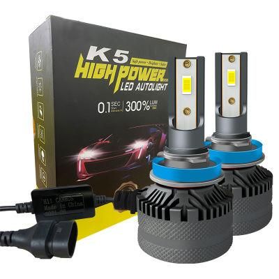 Conpex 60W 6000lm EMC with Temperature Control System 1860 Csp Chip H11 Fancooler K6 LED Car Headlight