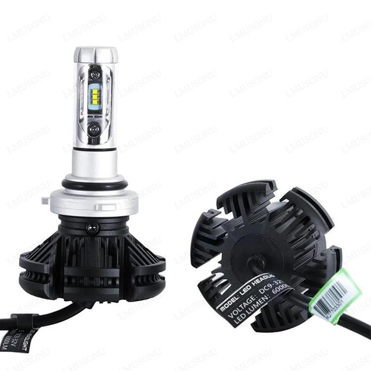 Lmusonu X3 9006 Auto Headlight 12V 24V 25W 6000lm LED Auto Light Spare Part