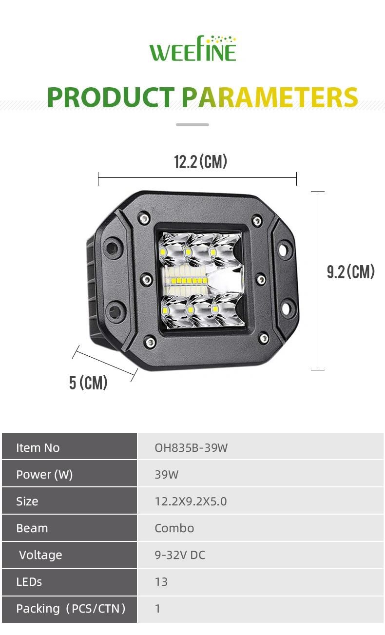 Low MOQ Portable Good Quality LED Lamp for Offroad Car Motorcycle Tractor Truck