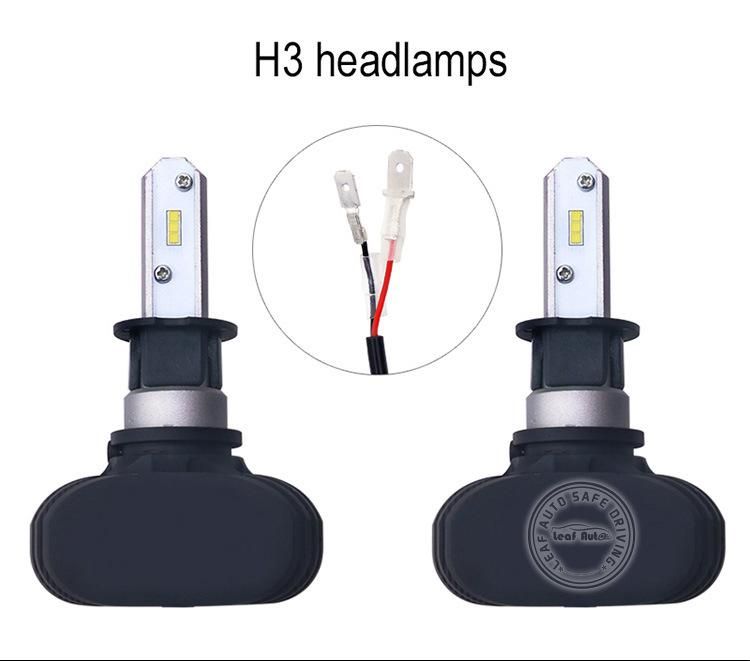 S1 Auto Luces LED H3 H8 H11 H4 Car LED Focos LED H7 Bulb Car Headlight High Low Beam 12V 24V Fog Light Kit Automobile Headlight Bulb S1