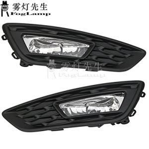 1set Fog Light Grill for Ford Focus 2015 2016 2017 2018 Fog Lamp Cover Car Front Lower Bumper Vent Grille Side Center Grilles