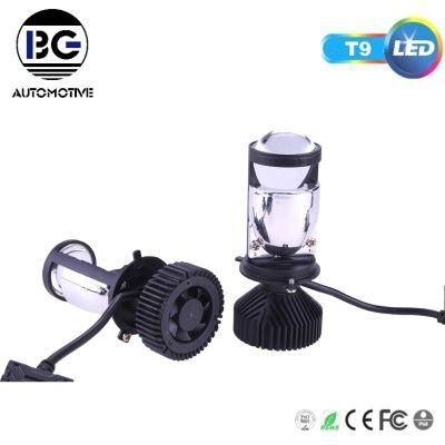 LED Headlight Bulb H4 Fan Cooling H4 Auto Car T9 LED Headlight