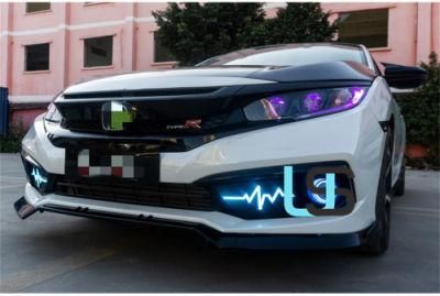 OEM DRL Fog Driving Lamps Front Bumper Auto Brake Reverse Turn Signal Daytime Running Light for Honda Civic 16-17-18