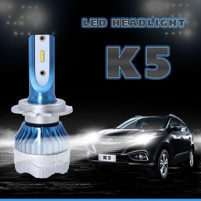 K5 LED Light Bulb 6000K H3 H7 80W 8000lm