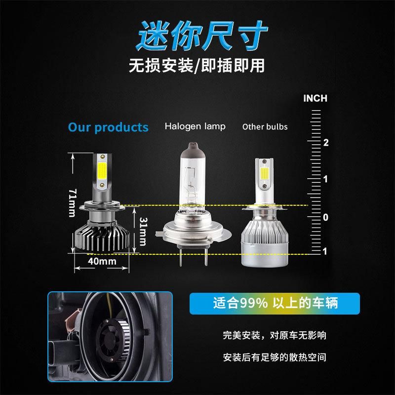 Super Bright Spotlight F2 Car LED Headlights Headlights SUV Headlights Car Refit White COB Lamp Beads