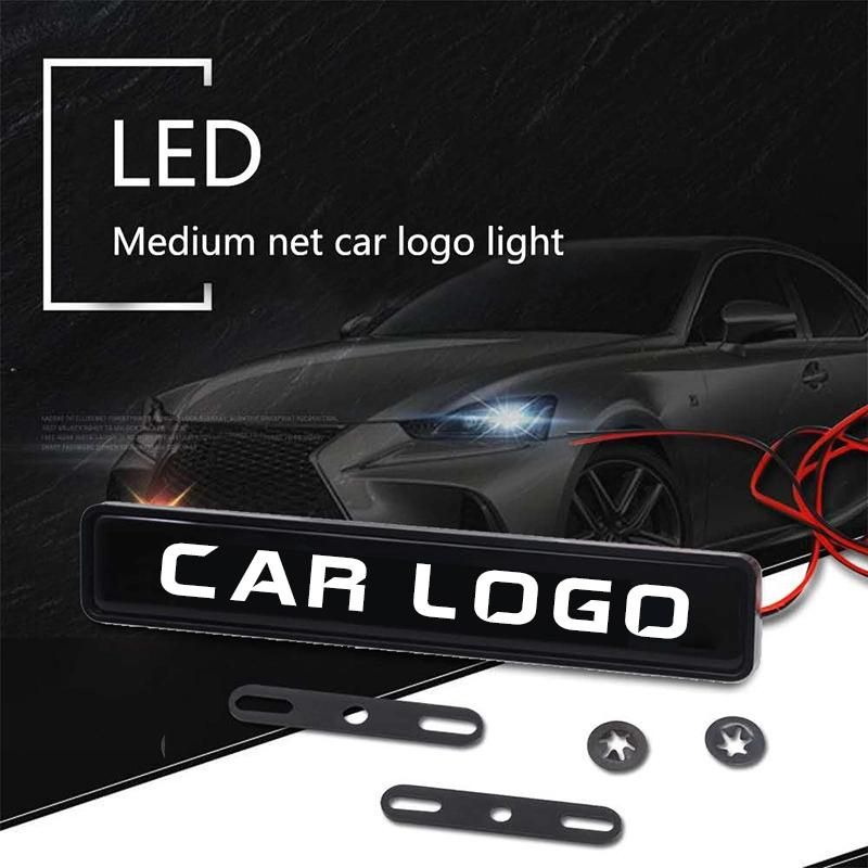 Grille Bonnet LED Logo Light Accessories for Car White Car LED Head Logo Light for Auto Other Lighting Accessories
