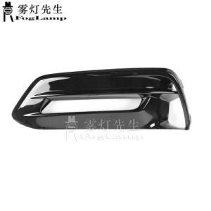 for Honda Accord 2018-2020 Gloss Black Front Bumper DRL Fog Light Lamp Cover Bezels Assy