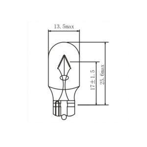 T13 W8w 12V 8W W2.1X9.5D Halogen Lamps Festoon Backup Fog Stop Headlight Auto Lights Tail Turn Bulbs for Car Bus and Truck