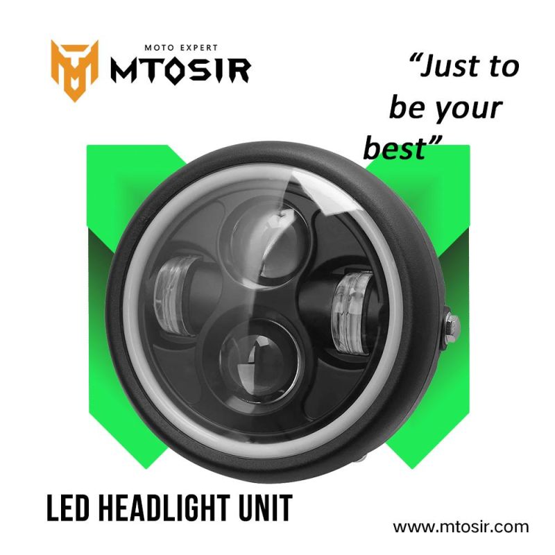 Mtosir 7 " Round High Beam Lower Beam DRL for Jeep Wrangler LED Headlight