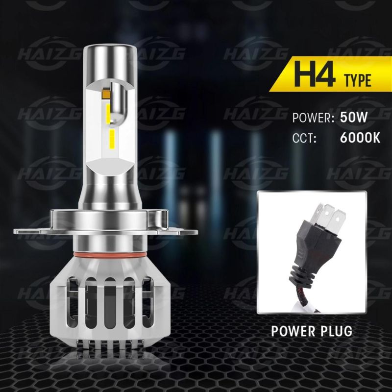 Haizg Auto Lighting System LED Lights H1 H4 H7 H11 9005 9006 Car LED Headlights Accessories Luces LED for Car