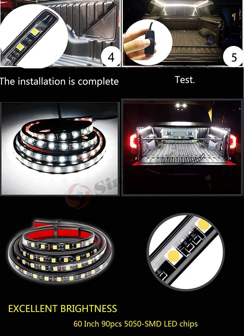 Sw5050-SMD Truck Bed Light Kit 180PCS SMD LEDs Light Waterproof for RV Boat Cargo Pickup for Toyota/Tundra/Chevy