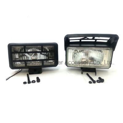12V 55W 4X4 7-Inch Queare for Yl Spot Light off-Road Light Front Bumper Lamp for Ford Jeep Wrangler