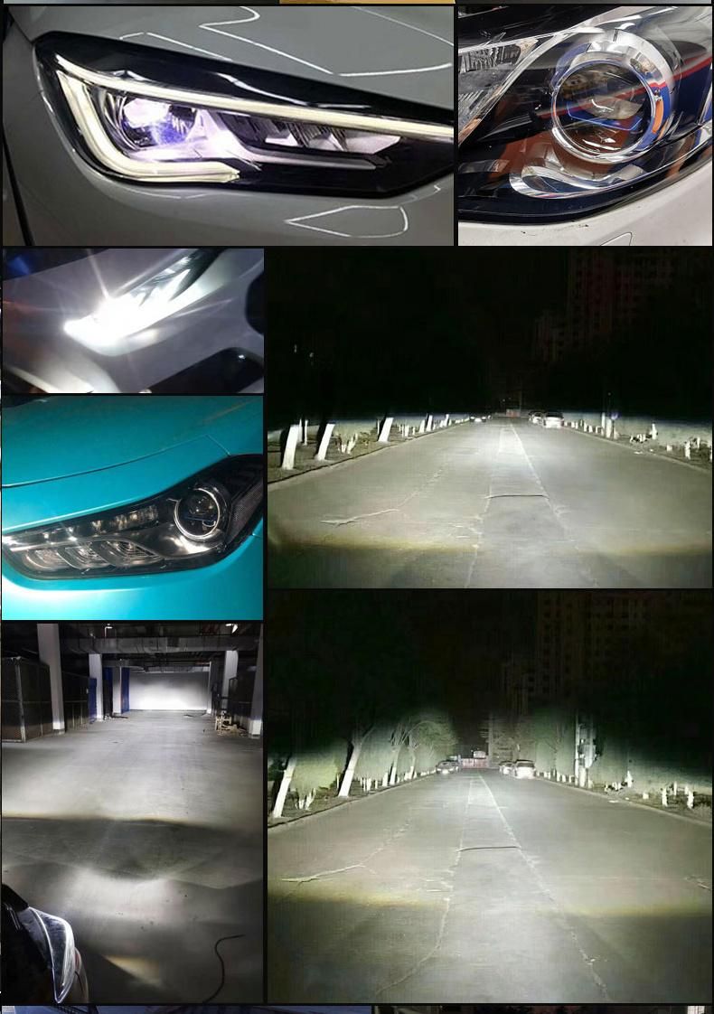 Sanvi Lk9 Car Auto 12V 112.5W 6000K Car Laser Projector LED Glass Lens H4 H7 H11 Headlight Fast Cooling Super Bright Headlamp Factory Supplier