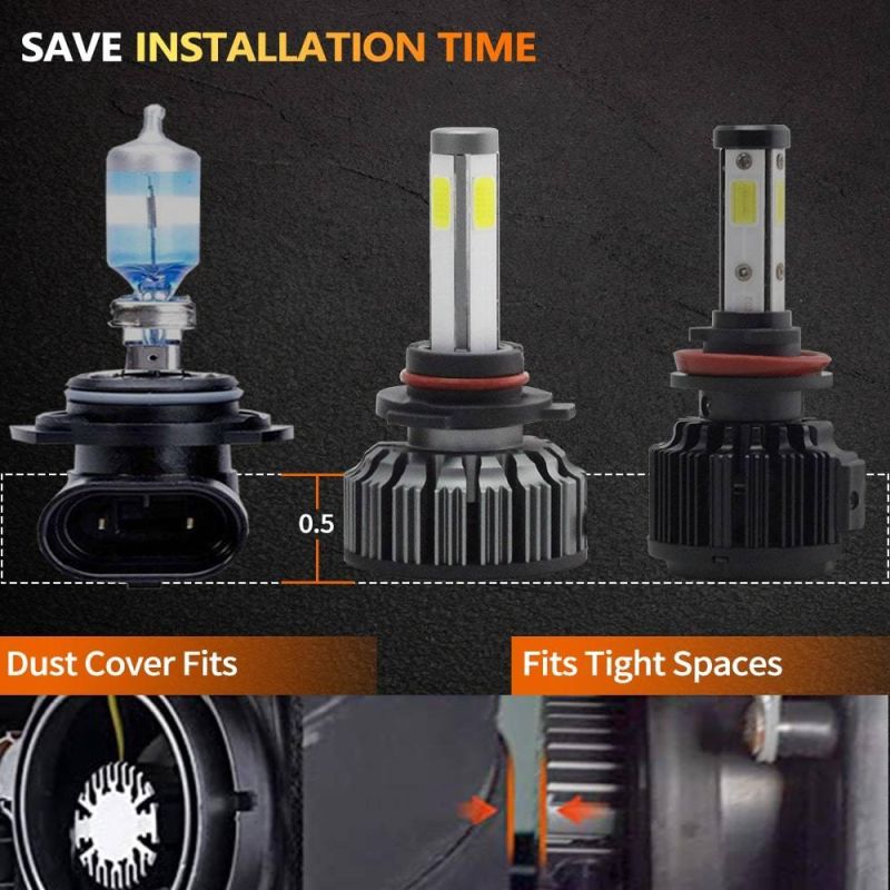 4sides COB 7200lm 6000K N4s LED Headlight for Cars