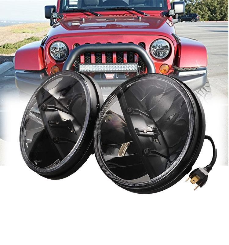 High/Low Beam Jk Headlamp for Jeep Wrangler Jk Tj Motorcycle Black 7" Inch Round 30W LED Headlights