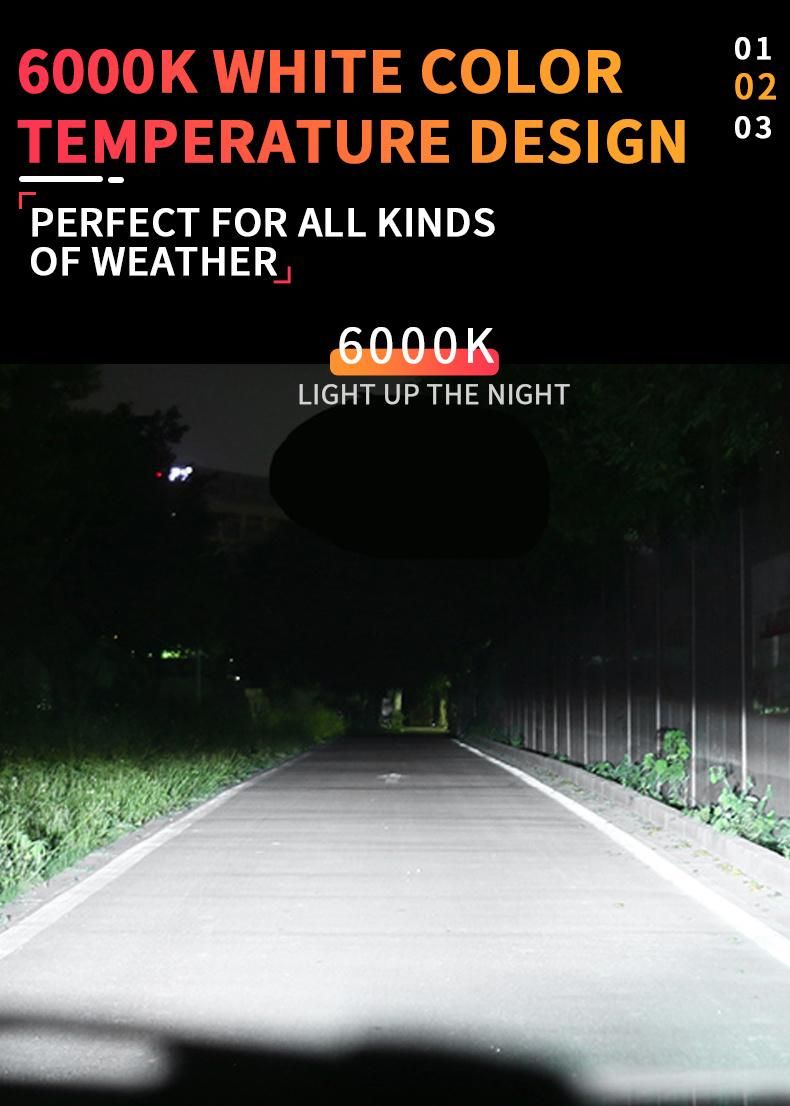 High Lumen 5500lumen 1860chip Cooling Fan H7 LED Car Light Bulb Mini Super Bright LED Headlights