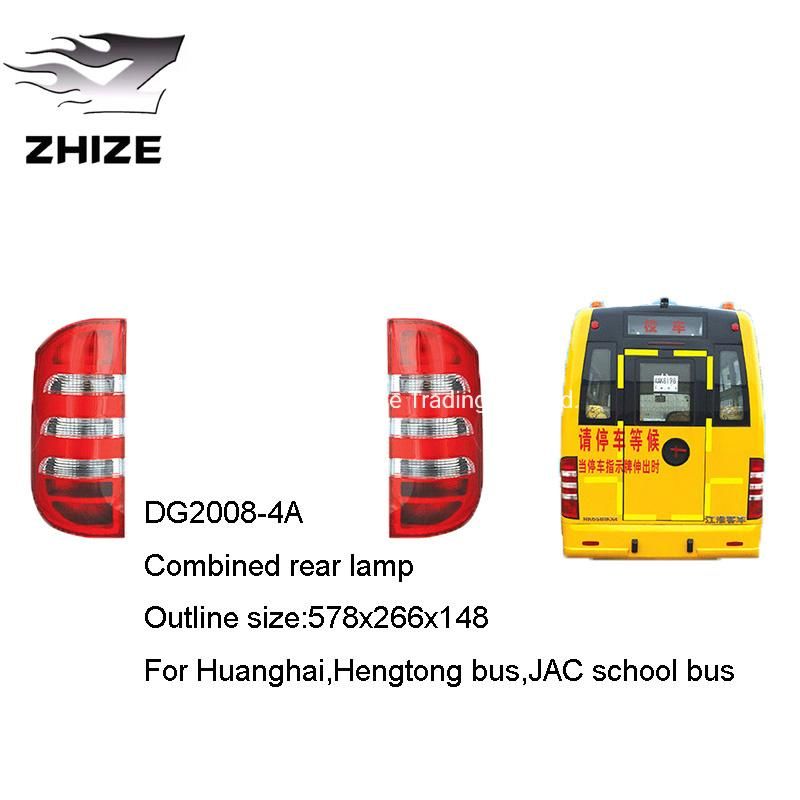 China Truck Parts Huanghai Hengtong Bus JAC School Bus Combined Rear Lamp of Donggang Dg2008-4A