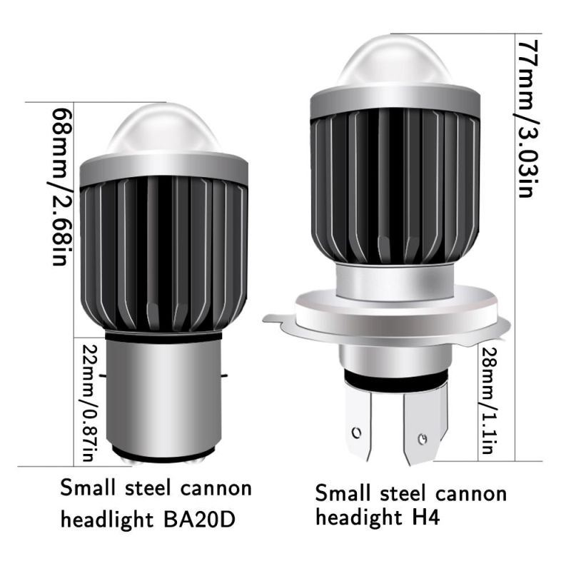 Hot Sales15W 1500lm 12V 80V Lp05 LED Motorcycle Headlight IP68 H4 Ba20d LED Headlight Bulb
