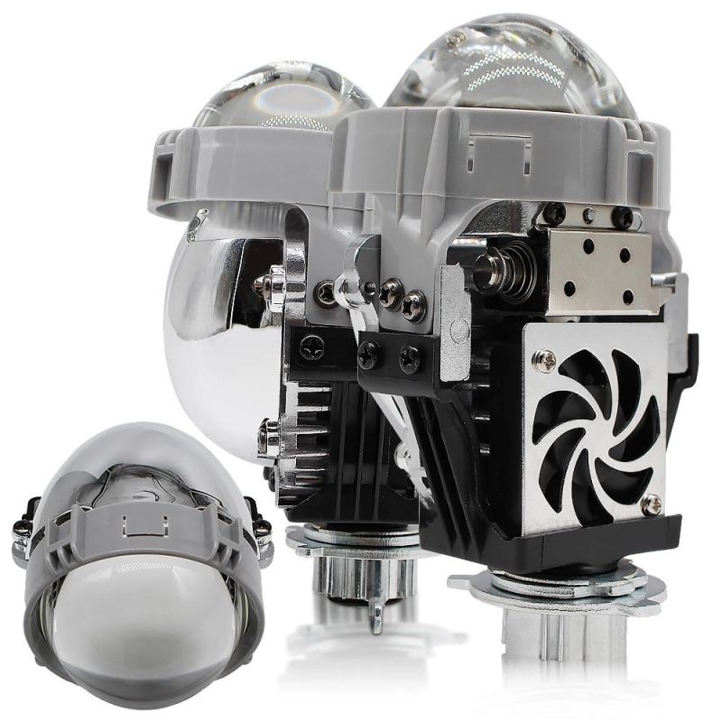 Lightech Auto Mini H1 Model LED Bi Projector Lens Rx9 Retrofit Headlight H7 H11 H4 Refit