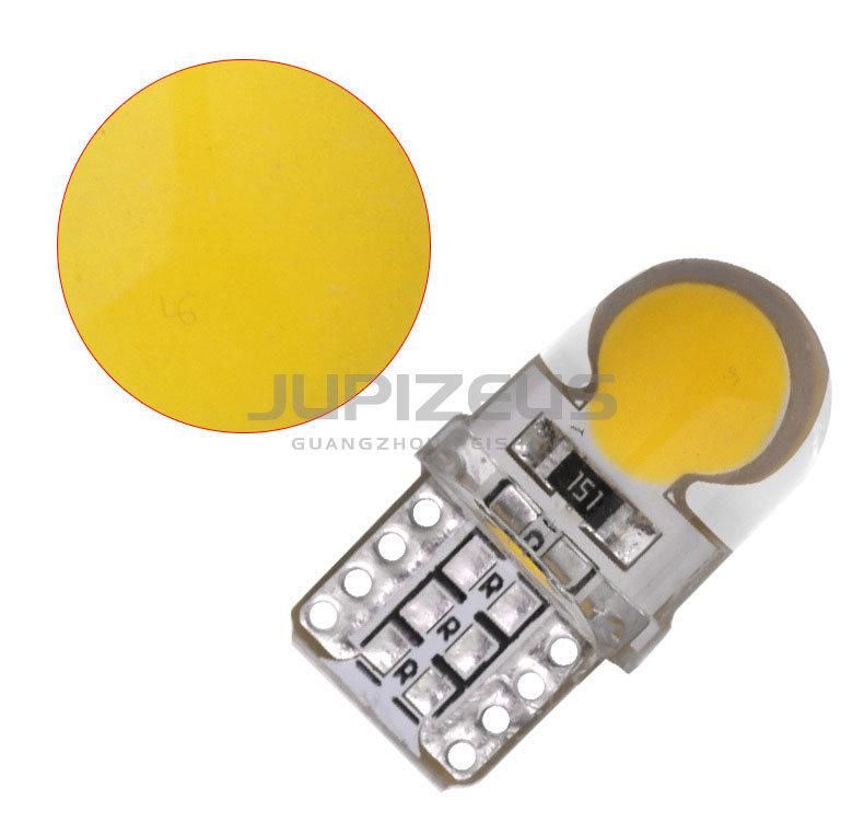 Top Quality Silicone COB T10 LED 194 168 W5w LED Side License Plate Light Lamp Bulb