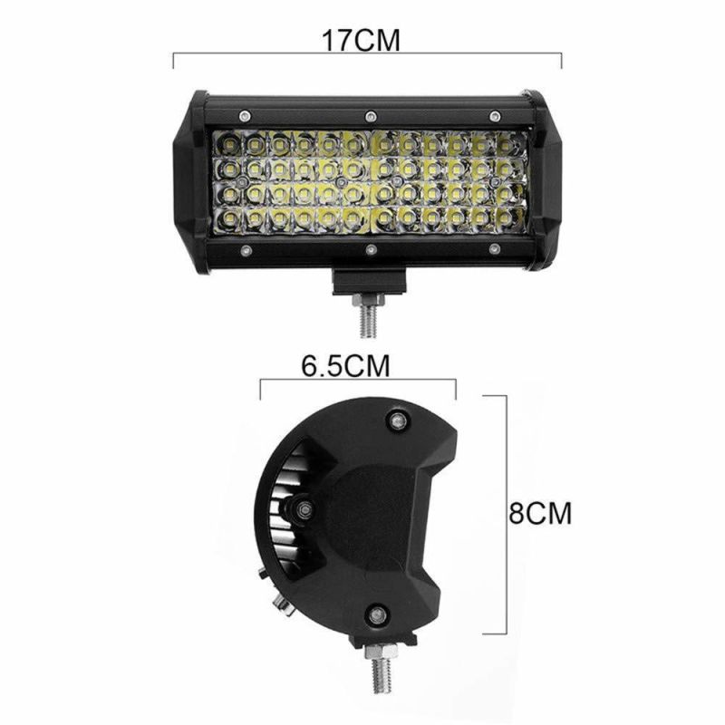 Jeep 7 Inch 144W Combo LED Light Bars Spot Flood Beam for Work Driving Offroad Boat Car Tractor Truck 4X4 SUV ATV 12V 24V Auto Headlight