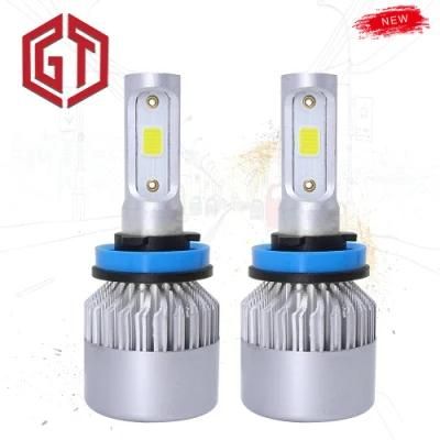 Auto Lighting Wholesale Three Side Head Lamp COB 72W 8000 Lumens 6500K&#160; H11 Conversion Kit S2 Car LED Headlight Bulb