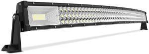 42&quot;&quot; Curved LED Light Bar Triple Row, Brighter 7D 540W 54000lm off Road Driving Light No-Foggy Lens Compatible with Jeep Trucks Boats ATV Cars