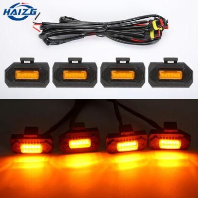 Haizg Wholesale LED Grille Light 4 PCS LED Auto Accessories Hood LED Daytime Running Light