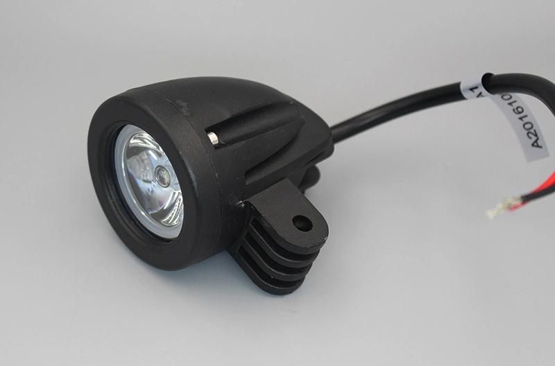 10W Small LED Auxiliary Work Lights Round Sport Flood for Motorcycle Truck Car