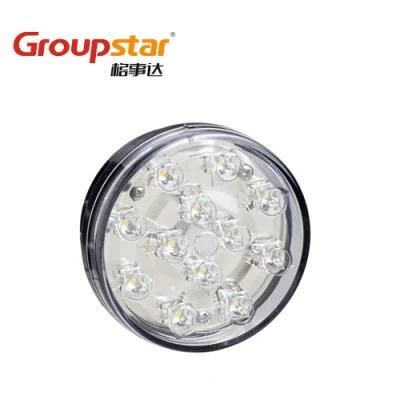 Car Accessories Signal Rear Lights 12V Red Amber White Round Bus Trailer Truck LED Auto Lights