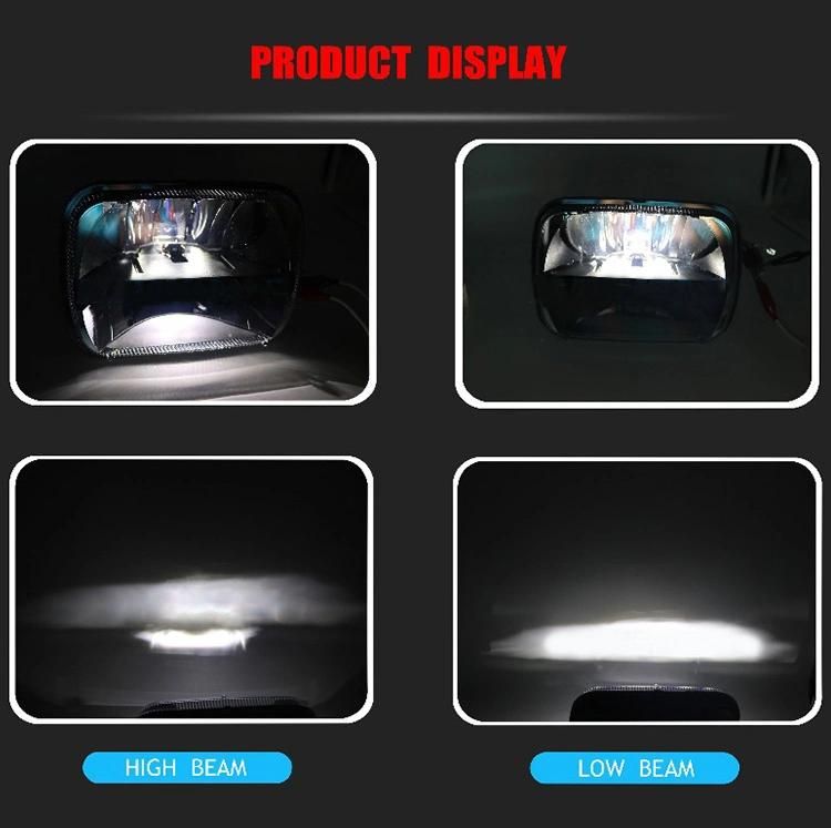 7X6 5X7 Inch 30W Sealed Beam LED HeadlightJeep Truck