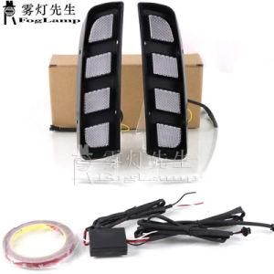 Car LED Daytime Running Light Turn Yellow Night Blue Headlight DRL Fog Lamp Daylight for Honda Civic Type R 2017-2021