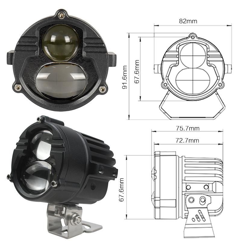 2021 Newest 3 Inch Projector LED Light Laser Projector LED Light for Cars Universal Type 26W/Bulb 6000lumen