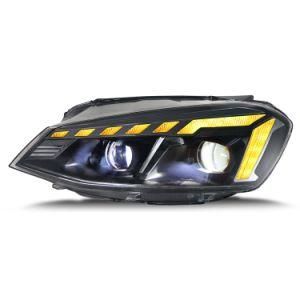 Newly Designed Auto Parts LED Lights Bixenon Projector Lend Headlight for 2013 Golf 7