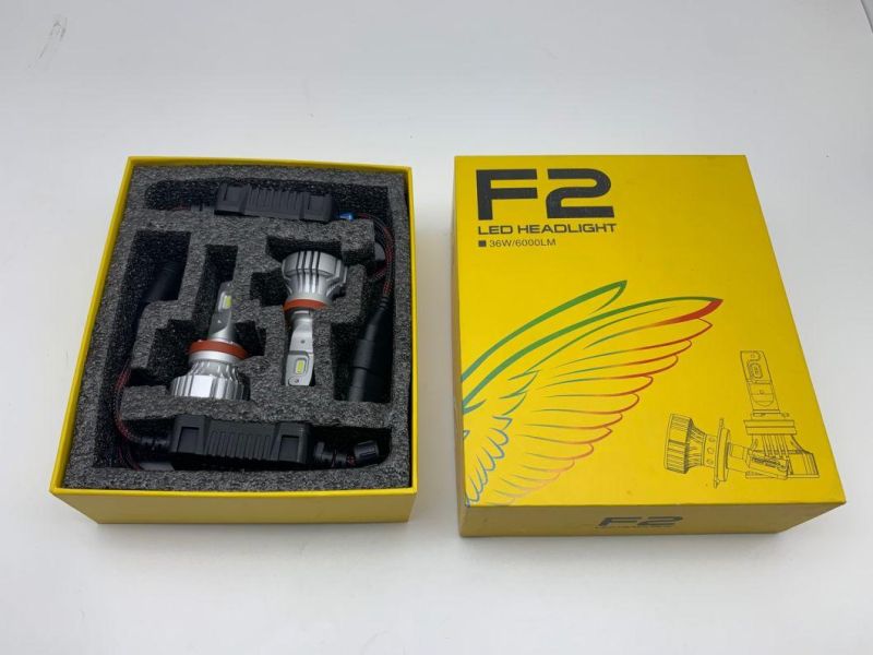 New F2 H4 6000lm CREE 360 Degree Rotable LED Headlight